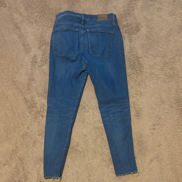 Madewell Women's Distressed Blue Skinny Jeans - Picture 3 of 3